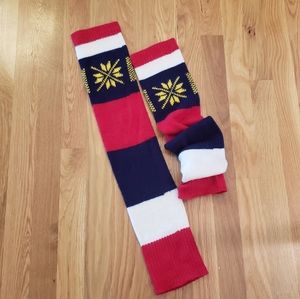 True vintage leg warmers knit fair isle